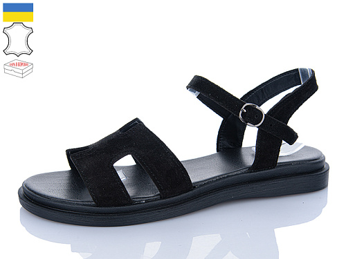 Босоножки Sali 56 чорний з чор-п.батал в магазине Фонтан Обуви