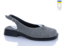 Босоножки Sali 171 сірий з чор-п. в магазине Фонтан Обуви