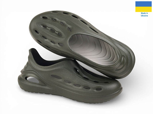 Кроксы Rai Shoes CM137 хакі в магазине Фонтан Обуви