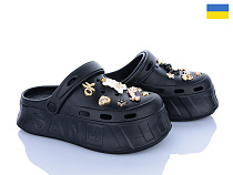 Кроксы Golden Lion 156-1 чорний в магазине Фонтан Обуви