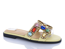 Шлепанцы Miss Ilonna TMH1 yellow в магазине Фонтан Обуви