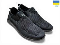 Слипоны Rai Shoes 2902 чорний в магазине Фонтан Обуви