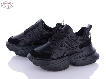 Кроссовки Ailaifa 8209 all black в магазине Фонтан Обуви