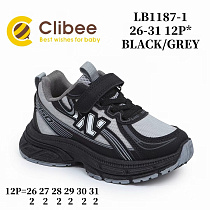 Кроссовки Clibee Apa-LB1187-1 black-grey в магазине Фонтан Обуви