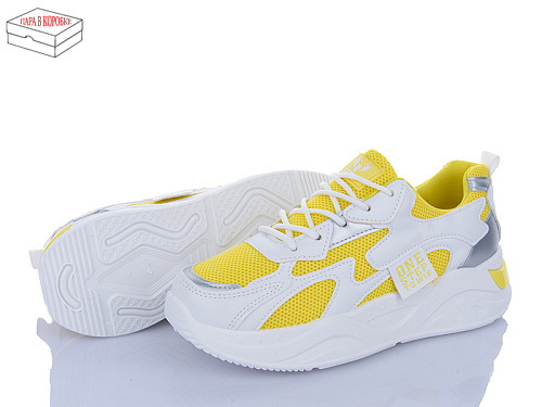 Кроссовки Sindikat M2 yellow-white в магазине Фонтан Обуви