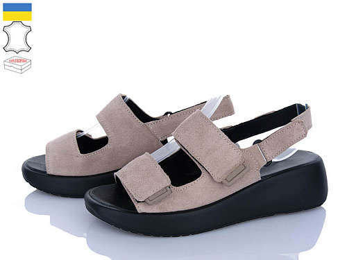 Босоножки A.N.I.One 4077-25 бежевий замш в магазине Фонтан Обуви