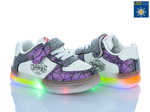 Кроссовки Apawwa NC61-1 purple LED в магазине Фонтан Обуви