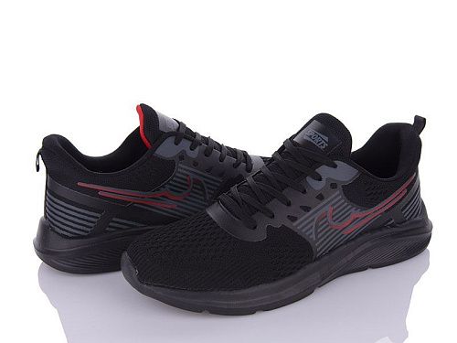 Кроссовки No Brand GL928-1 black батал в магазине Фонтан Обуви