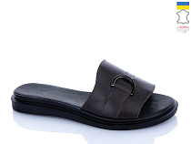 Шлепанцы Sali 15 шоколад к чор-п. в магазине Фонтан Обуви