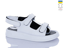 Босоножки Garti 0118 біл шкіра в магазине Фонтан Обуви