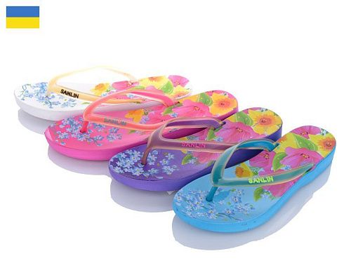 Шлепанцы Sanlin 2525 mix в магазине Фонтан Обуви