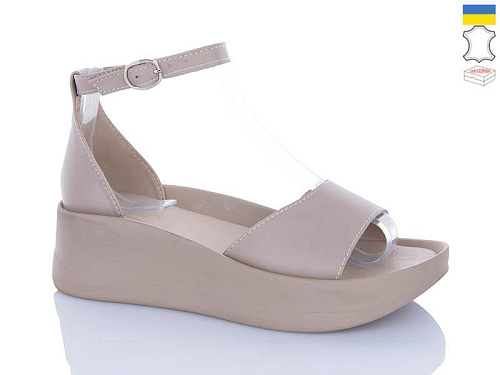 Босоножки Garti 0199 беж шкіра в магазине Фонтан Обуви