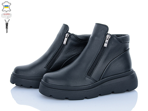 Ботинки Mona Liza 163 чорний в магазине Фонтан Обуви