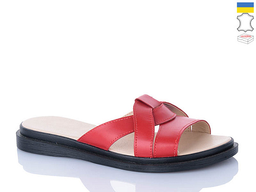 Шлепанцы Sali 302 червоний чор-п. в магазине Фонтан Обуви