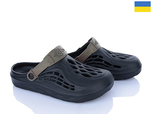 Кроксы Inblu CM129 чорний-хакі в магазине Фонтан Обуви