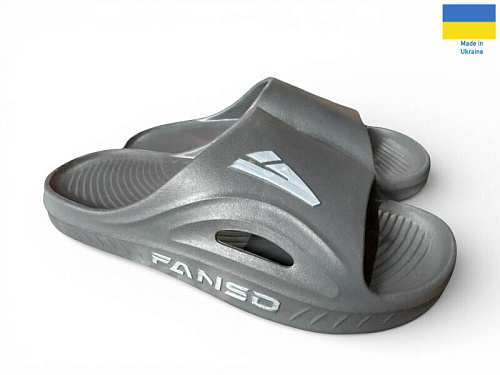 Шлепанцы Rai Shoes 508-018 сірий в магазине Фонтан Обуви