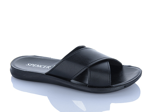 Шлепанцы Jumay SP хрест чорний в магазине Фонтан Обуви