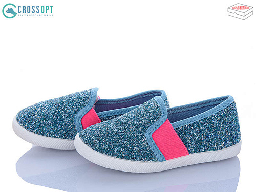 Слипоны Crossopt BE112 l.blue в магазине Фонтан Обуви