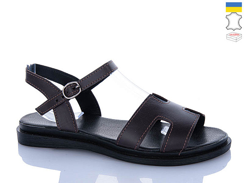 Босоножки Sali 513 коричневий к чор-п. в магазине Фонтан Обуви