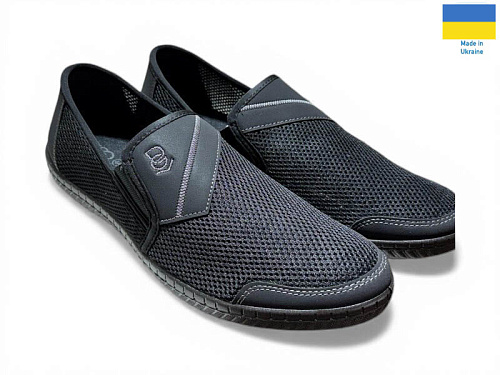 Слипоны Rai Shoes M81 чорний в магазине Фонтан Обуви