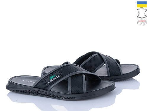 Шлепанцы Alex Bens Лак чорний в магазине Фонтан Обуви