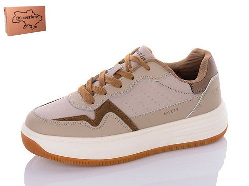 Кроссовки Restime AWO23302 beige-brown в магазине Фонтан Обуви