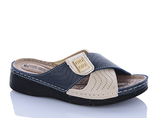 Шлепанцы Sali One 09-80 синій в магазине Фонтан Обуви