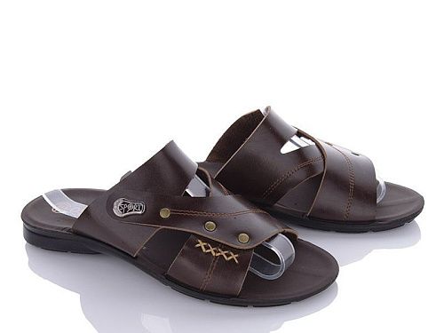 Шлепанцы Oskar ШF sport brown 3 в магазине Фонтан Обуви