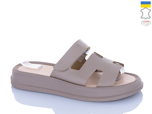 Шлепанцы Sali 6 капучино к кап-п. в магазине Фонтан Обуви