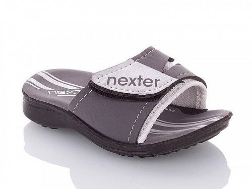 Шлепанцы Nexter H07 grey-white в магазине Фонтан Обуви