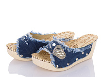 Шлепанцы Gurkem WD287 синій в магазине Фонтан Обуви