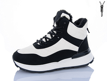 Ботинки Aba 8711 black-beige в магазине Фонтан Обуви