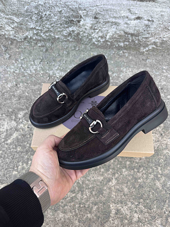 Туфли 435 корич замш в магазине Фонтан Обуви