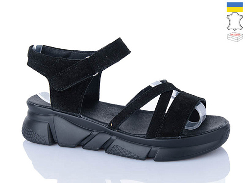 Босоножки Sali 116 чорний з чор-п. в магазине Фонтан Обуви