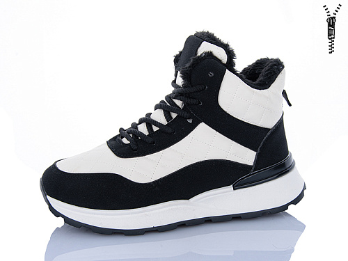 Ботинки Aba 8711 black-beige в магазине Фонтан Обуви