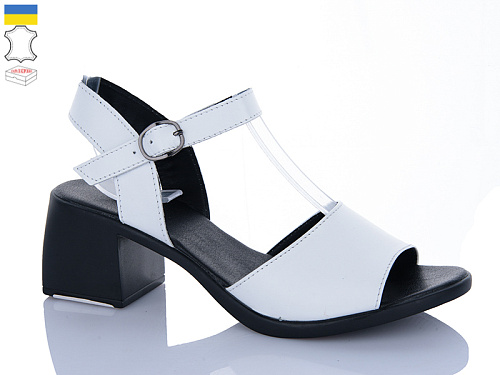 Босоножки Sali 162 білйи чор-п. в магазине Фонтан Обуви