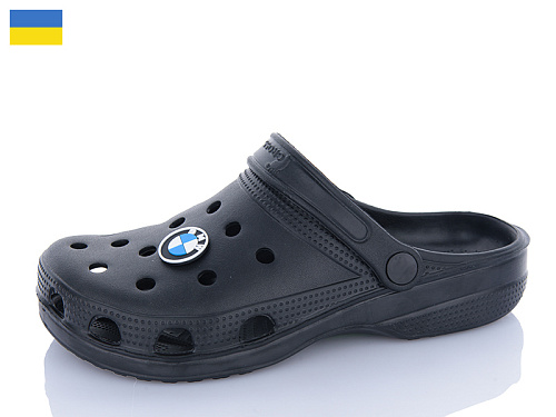 Кроксы Sanlin2 SV018 підліток чорний в магазине Фонтан Обуви