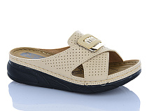 Шлепанцы Sali One 862 св.бежевий в магазине Фонтан Обуви