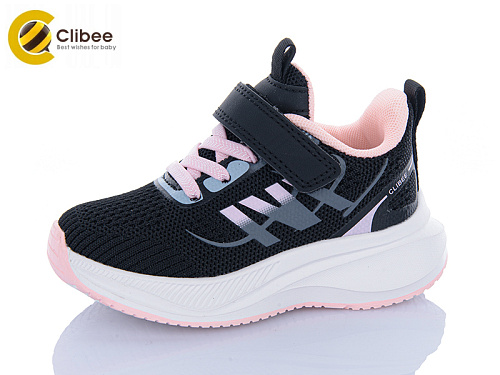 Кроссовки Clibee-Apawwa EB353-3 black-pink в магазине Фонтан Обуви