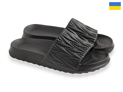 Шлепанцы Rai Shoes ДС81 чорний в магазине Фонтан Обуви