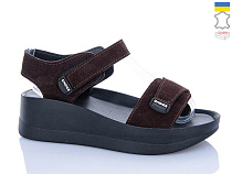 Босоножки Garti 17 коричневий замш в магазине Фонтан Обуви