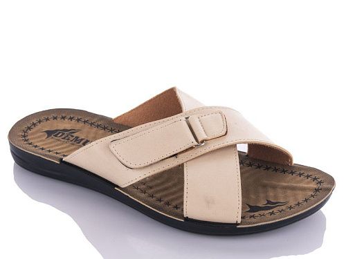 Шлепанцы Demur MKD075 beige в магазине Фонтан Обуви