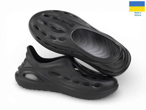 Кроксы Rai Shoes CM137 чорний в магазине Фонтан Обуви