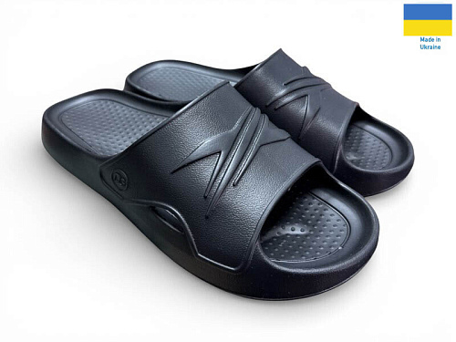 Шлепанцы Rai Shoes 140 чорний в магазине Фонтан Обуви