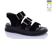 Босоножки Sali 914 чорний з чор-п. в магазине Фонтан Обуви