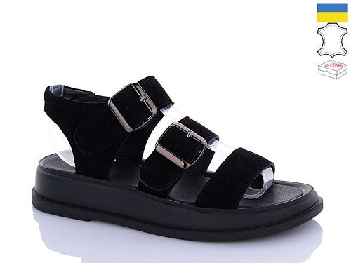 Босоножки Sali 914 чорний з чор-п. в магазине Фонтан Обуви