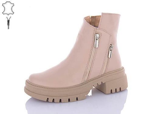 Ботинки Qq Shoes 206 beige в магазине Фонтан Обуви