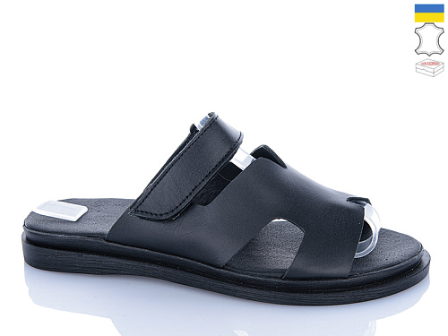 Шлепанцы Sali 55 чорний к чор-п. в магазине Фонтан Обуви