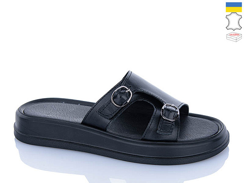 Шлепанцы Sali 11 чорний к чор-п. в магазине Фонтан Обуви