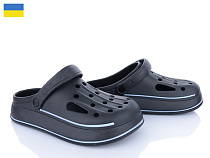 Кроксы Golden Lion E252 чорний в магазине Фонтан Обуви